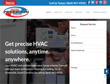 Tablet Screenshot of precisiongreenville.com